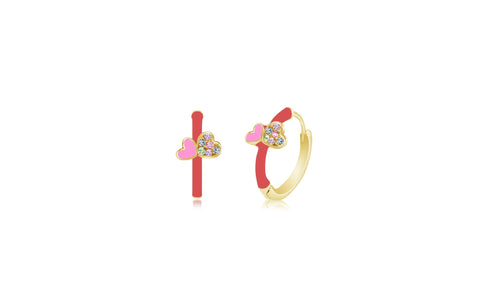 Buy this stunning girl’s heart crystal earring from Chanteur