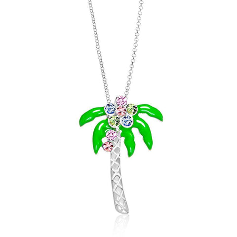 Buy this stunning girl’s palm tree crystal earring from Chanteur