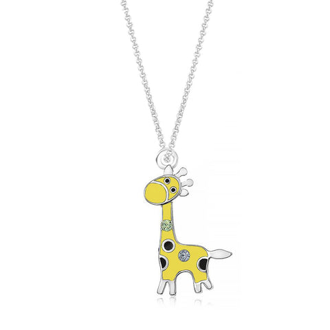 Buy this stunning girl’s giraffe crystal pendant from Chanteur