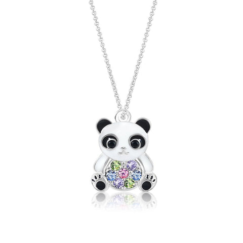 Buy this stunning girl’s panda crystal pendant from Chanteur