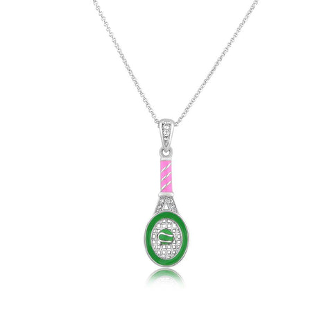 Buy this stunning girl’s tennis racket pendant from Chanteur