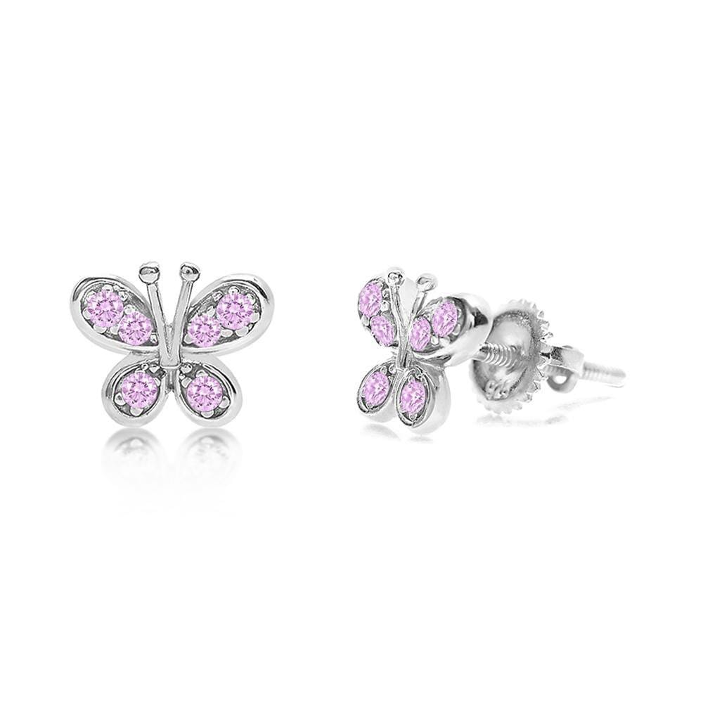 butterfly stud earrings for girls