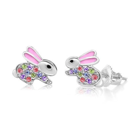 Buy this stunning girl’s bunny crystal earring from Chanteur