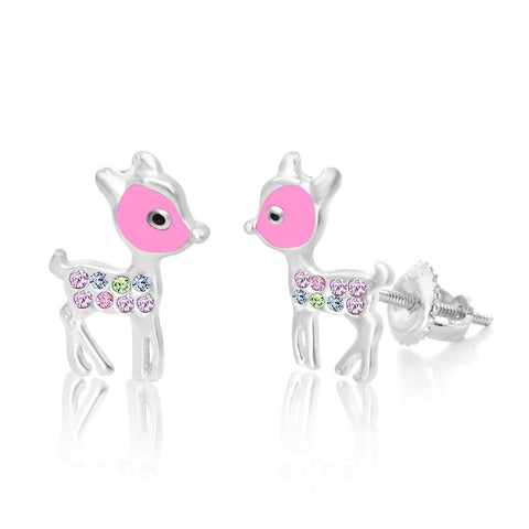 Buy this stunning girl’s deer crystal earring from Chanteur