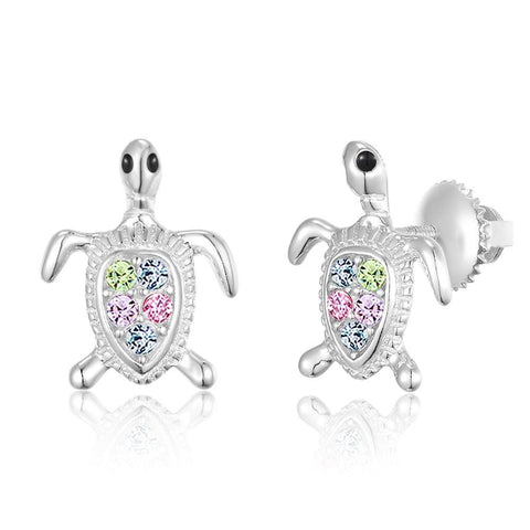 Buy this stunning girl’s turtle crystal earring from Chanteur